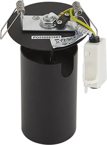 Modern, süllyesztett spotlámpa fekete GU10 50mm IP44 - Chels