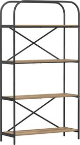 vidaXL Könyvespolc Artisan tölgy 80 x 30 x 146 cm Faanyag