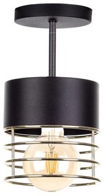 Csillár rúdon ROY 1xE27/60W/230V fekete