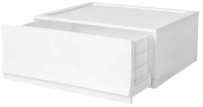 Wave Snow moduláris tárolódoboz kerekek nélkül 54,6 x 43,4 x 22 cm, széles - 1 fiók