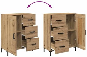 Széf fiókkal kézműves tölgy 69.5 x 34 x 90 cm Faanyag