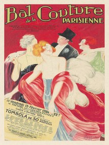 Festmény reprodukció Bal de la Couture Parisienne (Vintage Fashion Ad) - Leonetto Cappiello, (30 x 40 cm)