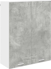vidaXL Függő szekrény tárolóval Beton Szürke 80 x 31 x 100 cm Faanyag