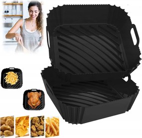 2X Szilikon Utántöltő Air Fryer Olajsütőhöz Többször Használható Sütőforma