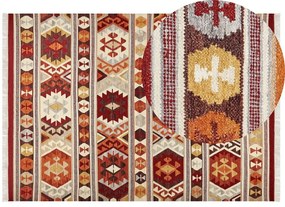 Színes kilim gyapjúszőnyeg 200 x 300 cm AYGAVAN Beliani