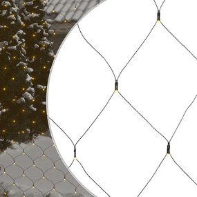 kültéri hálós meleg fehér karácsonyi világítás 544 LED 4x4 m