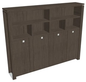 Verno+ magas gardrób 260 x 46 x 210 cm, polccal, antracit tölgy