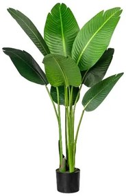 Strelitzia Nicolai műnövény cserépben, 120 cm, zöld