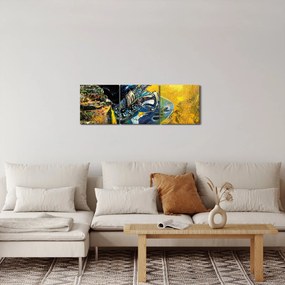 Egy szaxofonos képe (órával) (90x30 cm)