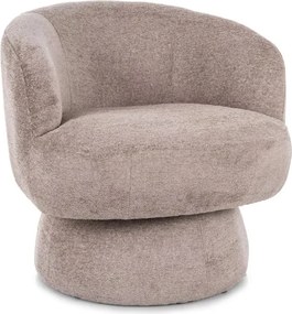 Forgatható design fotel COSMIC RAVEN, sötétbézs