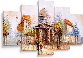 Kép - Festett városi emlékmű (150x105 cm)