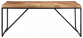 tömör akácfa és mangófa étkezőasztal 180 x 90 x 76 cm