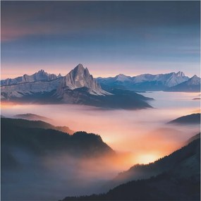 Stílusos Dekoratív Fotótapéta Flizelin Felkelő Nap 250x250 Ragasztó