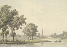 Divatos Flizelin Tapéta Ragasztóval Fali 3D Csendes park 208x146 Ragasztó