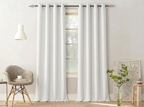 OXFORD LIGHT fehér függöny 140x250 cm Felfüggesztés: Hullámos sínszalag