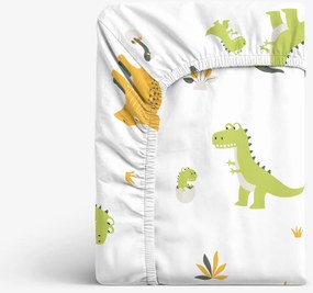 Goldea pamut gumis lepedő - dinoszauruszos kalandok 200 x 200 cm