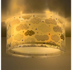 Dalber 41416E - Gyermek mennyezeti lámpa CLOUDS 2xE27/60W/230V szürke