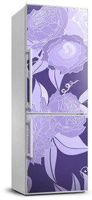 Hűtőre ragasztható matrica Virágos mintával FridgeStick-70x190-f-77904316