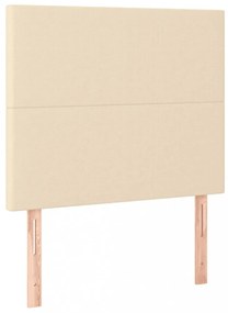 krémszínű szövet LED-es fejtámla 100x5x118/128 cm