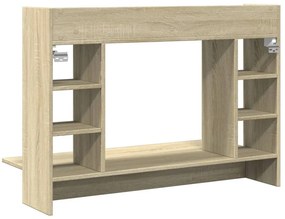 sonoma tölgy színű szerelt fa fali íróasztal 105 x 48 x 75 cm