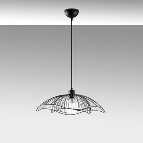 Farac 6380 fekete fém függőlámpa, Ø50 cm