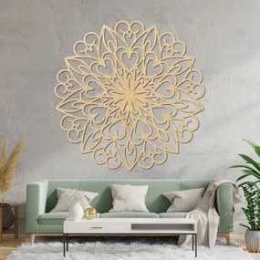 Faragott mandala, fa faldekoráció | FARLIKT