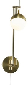 NORDLUX Contina fali lámpa, szálcsiszolt, G9, max. 5W, 10cm átmérő, 2010971035
