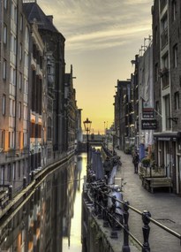 Poszter 39,5x55cm Csatorna Amszterdam városon keresztül 6, Assaf Frank