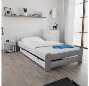 Emily ágy 120 x 200 cm, fehér Ágyrács: Ágyrács nélkül, Matrac: Coco Maxi 19 cm matrac