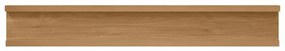 vidaXL Falpolc polcokkal tárolóval 4 pcs Barna 60 x 9 x 3 cm Faanyag