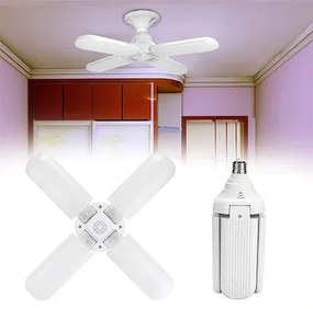 Erős Ventilátor formájú, kinyitható E27 LED lámpa / állítható vetítési szöggel 75 W