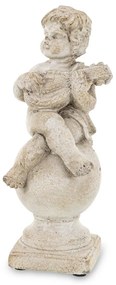 Dekoratív figura angyal Cement Szürke 19x7x7cm-2