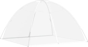 vidaXL fehér hálós mongol szúnyogháló ajtókkal 200 x 200 x 135 cm