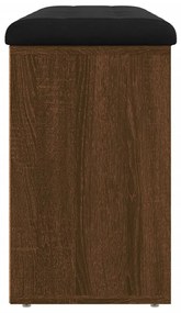 barna tölgy színű szerelt fa cipőtároló pad 102 x 32 x 50 cm