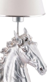 Horse - White, Silver