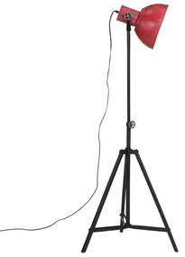 kopott piros állólámpa 25 W 25x25x90/160 cm E27