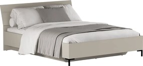 Franciaágy, 160x200, szürkésbarna Taupe, DOMCA