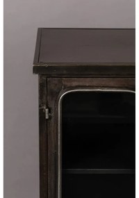 Fekete fém tálalószekrény 60x100x35 cm Denza – Dutchbone