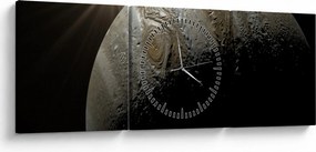 Egy bolygó képe az űrben (órával) (90x30 cm)