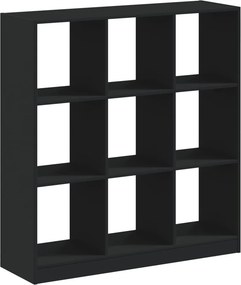 vidaXL fekete szerelt fa könyvszekrény 102 x 32 x 108 cm