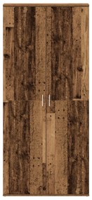 Cipőszekrény régi fa 80x39x180 cm Szerelt fa