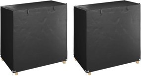 vidaXL 2 db polietilén hintapadhuzat 8 fűzőlyukkal 125x90x135/165 cm