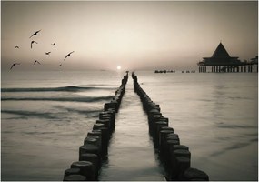 Fotótapéta naplemente tenger ég fotótapéta