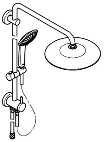 GROHE 27421002 - Zuhanyrendszer EUPHORIA 260 fényes króm