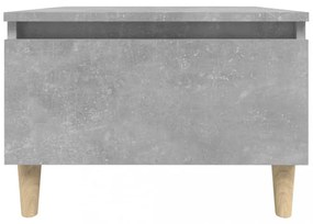betonszürke szerelt fa dohányzóasztal 90x49x45 cm