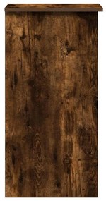 füstös tölgy szerelt fa íróasztal polcokkal 84x40x78 cm