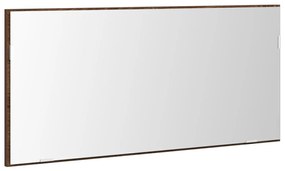 Fürdőszoba Tükörszekrény LED Fénnyel Barna Tölgy 80x37 cm