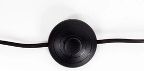 Fekete állólámpa fém búrával (magasság 135 cm) Hajo – White Label