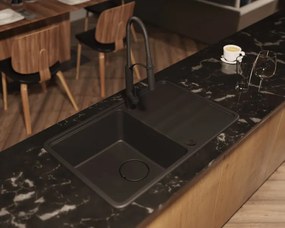 Momi gránit mosogató_nero_1 medence+csepegtető