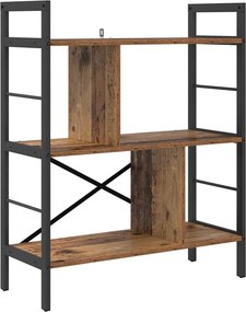 vidaXL Könyvespolc Öreg fa 75 x 30 x 91 cm Faanyag